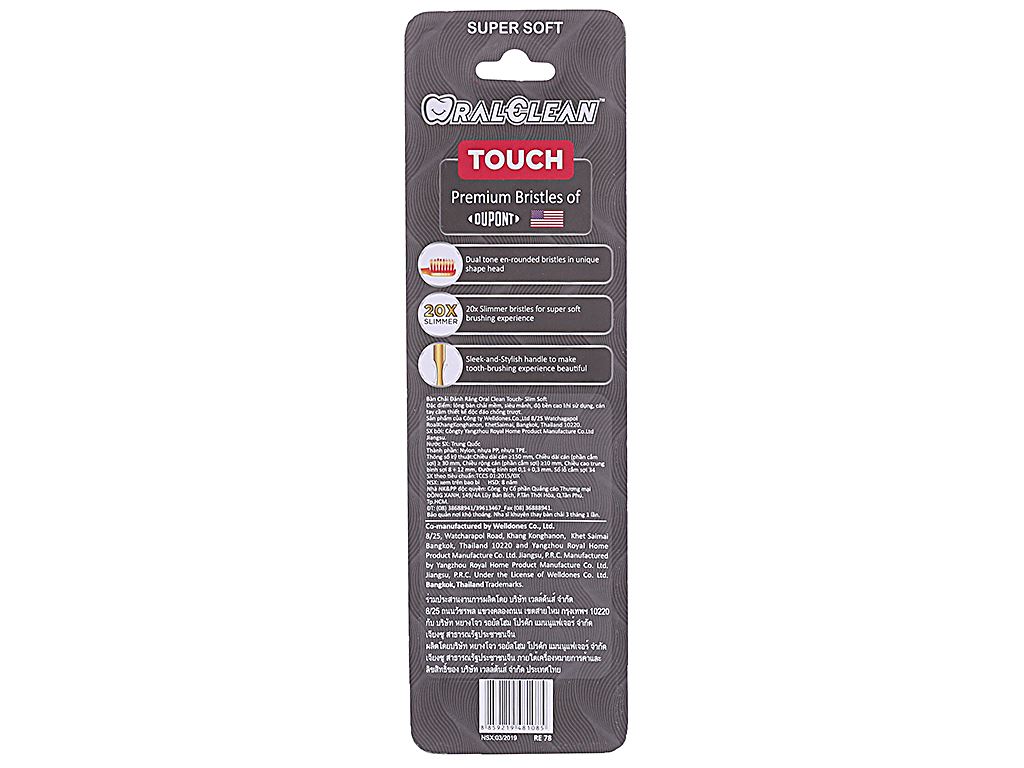 Bộ 2 bàn chải đánh răng Oral-Clean Touch siêu mềm mảnh 2