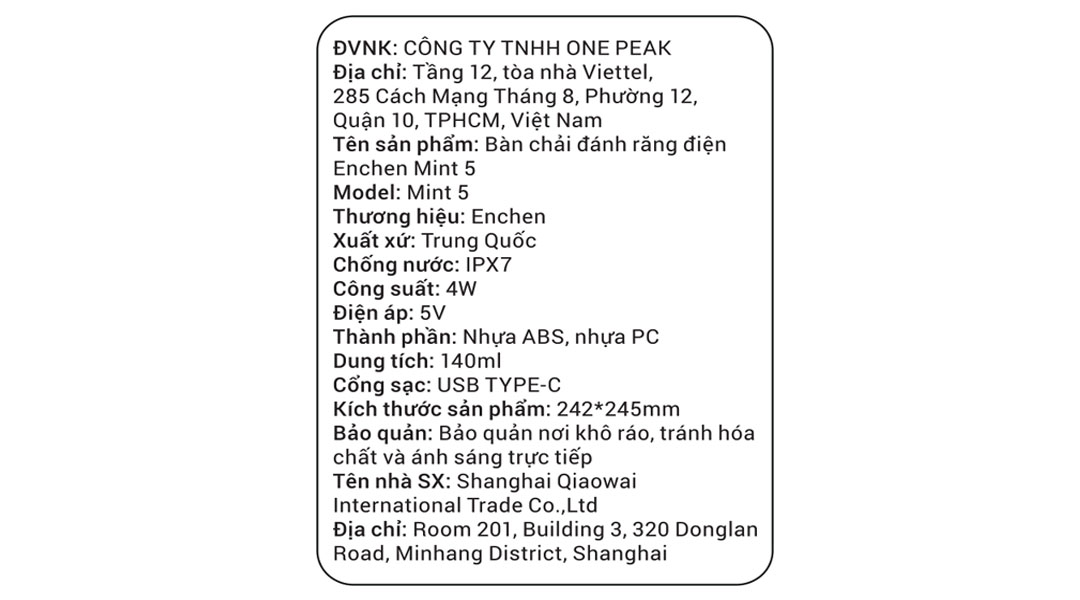 Bàn chải điện Enchen Mint 5 - 9