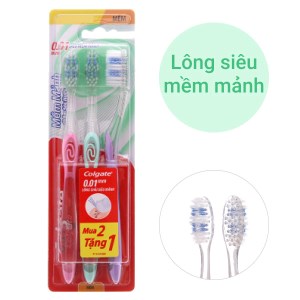 Bộ 3 bàn chải đánh răng Colgate mềm mảnh chăm sóc nướu