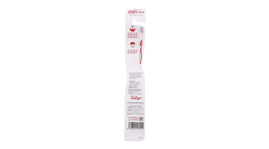 Bàn chải đánh răng Lipzo Ruby Sensi lông chỉ tơ