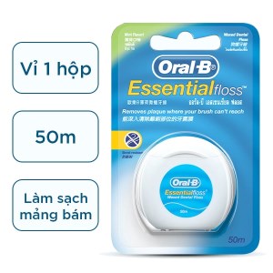 Chỉ nha khoa Oral-B Essential Floss vỉ 50m