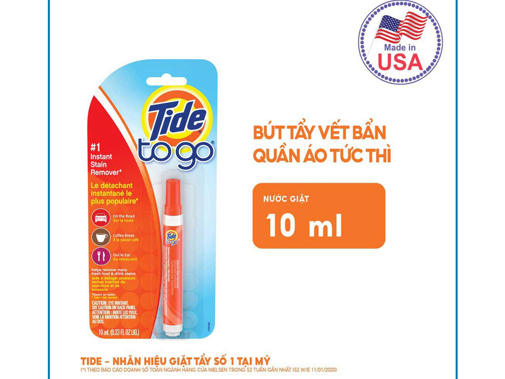 Bút tẩy vết bẩn Tide To Go 10ml 2