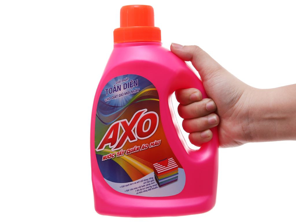 Nước tẩy quần áo màu AXO hương hoa đào 800ml 5