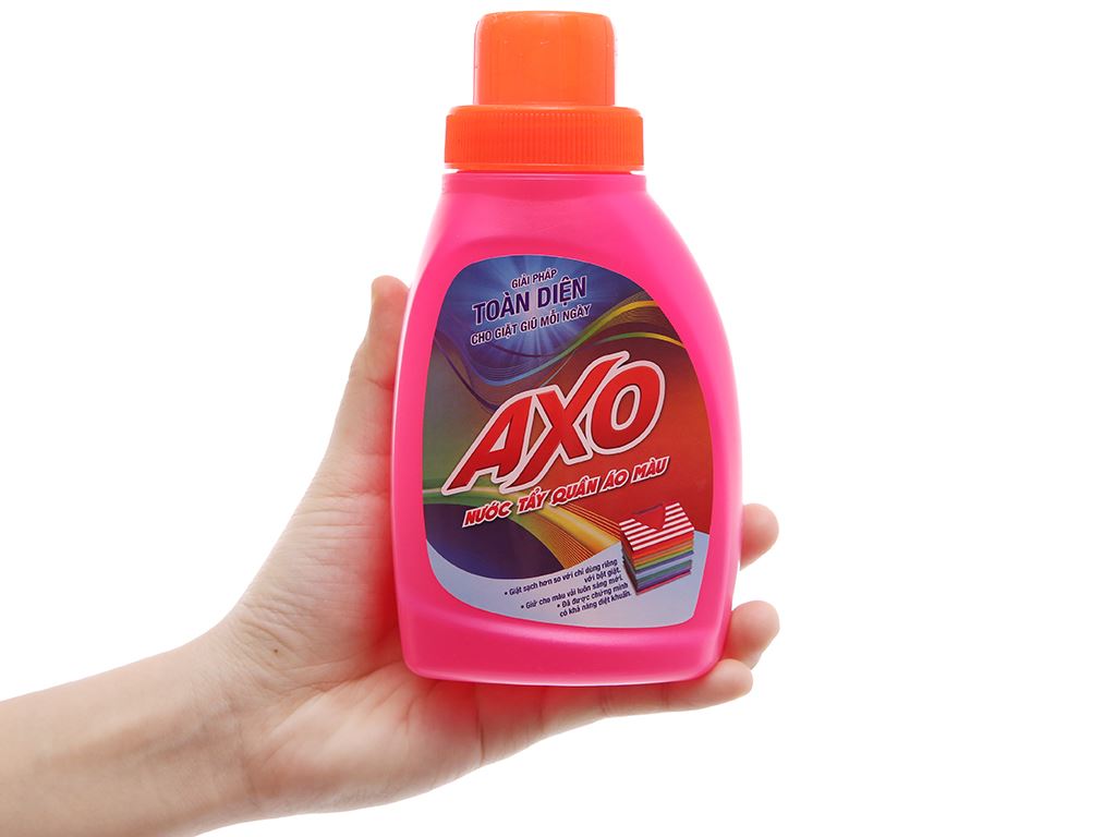 Nước tẩy quần áo màu AXO hương hoa đào 400ml 1