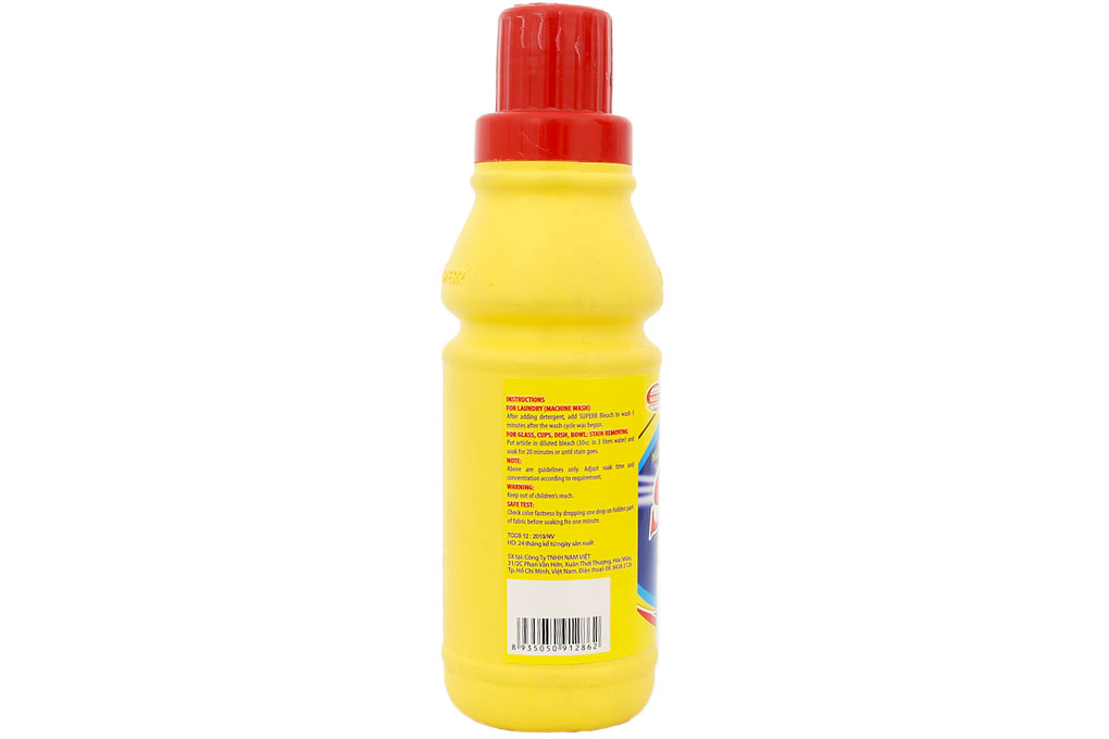 Nước tẩy quần áo màu Superr hương Chanh 450ml