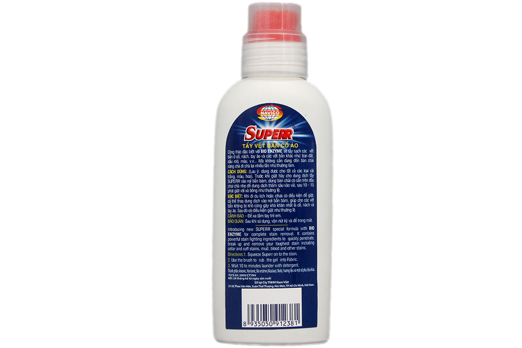 Nước tẩy vết bẩn cổ áo Superr 300ml