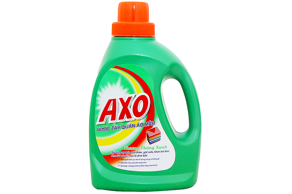 Nước tẩy quần áo màu AXO hương Thông Xanh 800ml