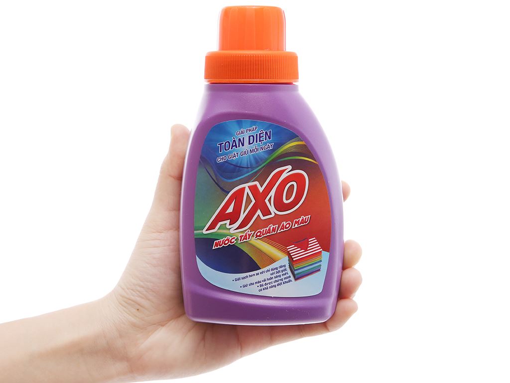 Nước tẩy quần áo màu AXO hương lavender 400ml 4