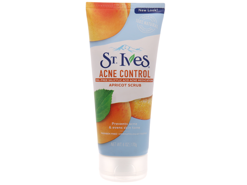 Sữa rửa mặt ngăn ngừa mụn ST.IVES chiết xuất trái mơ 170g 1