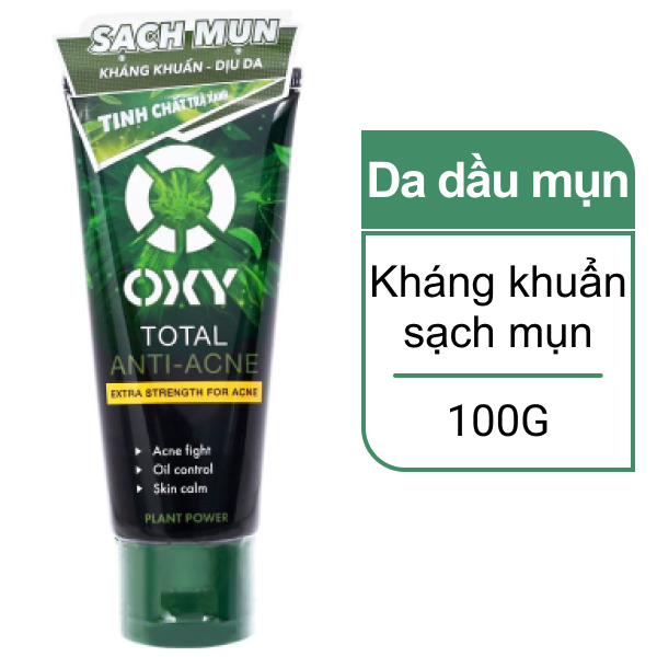 Kem rửa mặt Oxy sạch khuẩn 100g