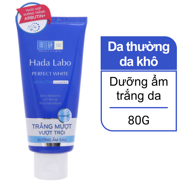 Kem rửa mặt Hada Labo dưỡng trắng 80g