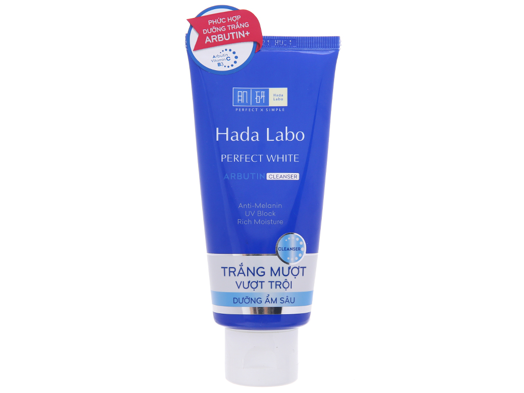Kem rửa mặt dưỡng trắng Hada Labo Perfect White 80g 0