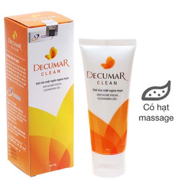 Gel rửa mặt Decumar Anti-acne Oil Control giảm nhờn cho da mụn tuýp 50g ...