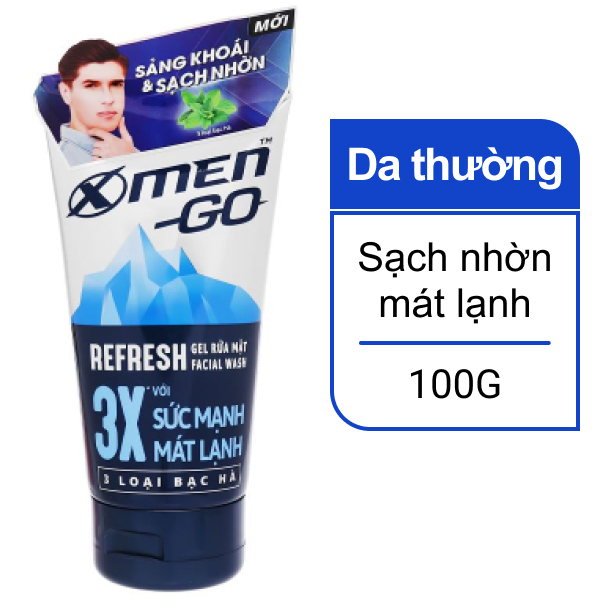 Gel rửa mặt X-Men sạch da 100g