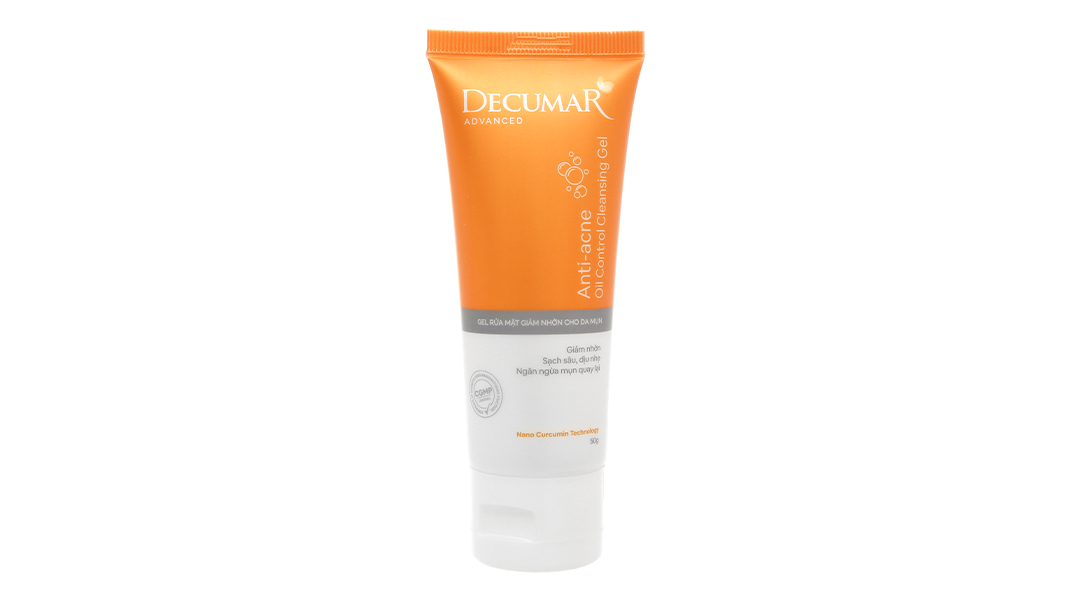 Gel rửa mặt Decumar Anti-acne Oil Control giảm nhờn cho da mụn