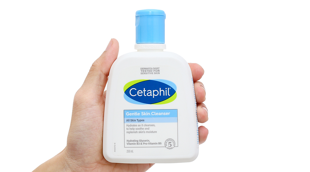Sữa rửa mặt Cetaphil Gentle Skin Cleanser giúp làm sạch và dưỡng ẩm dành cho da nhạy cảm chai 473ml - 23