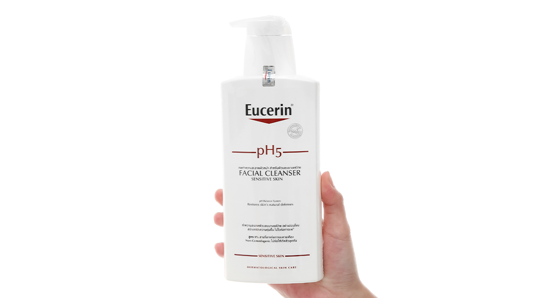 Sữa rửa mặt Eucerin pH5 Facial Cleanser làm sạch sâu cho da nhạy cảm chai 100ml - 8