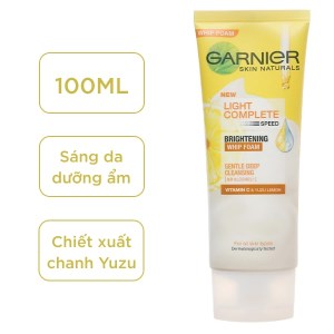 Sữa rửa mặt tạo bọt sáng da Garnier Skin Natural Light 100ml