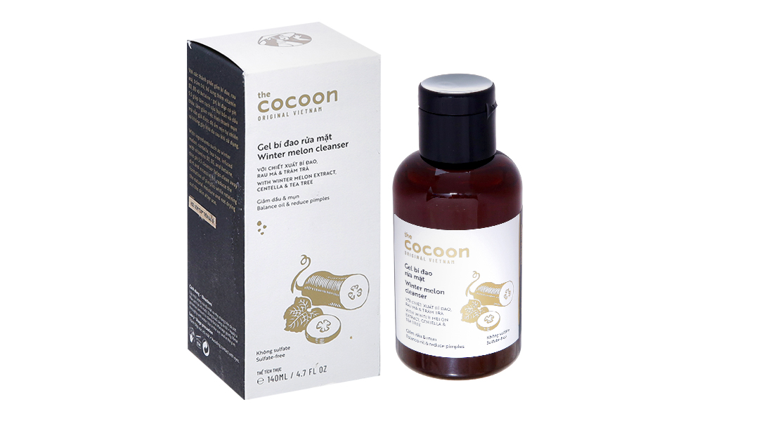Gel rửa mặt Cocoon bí đao giảm dầu và mụn