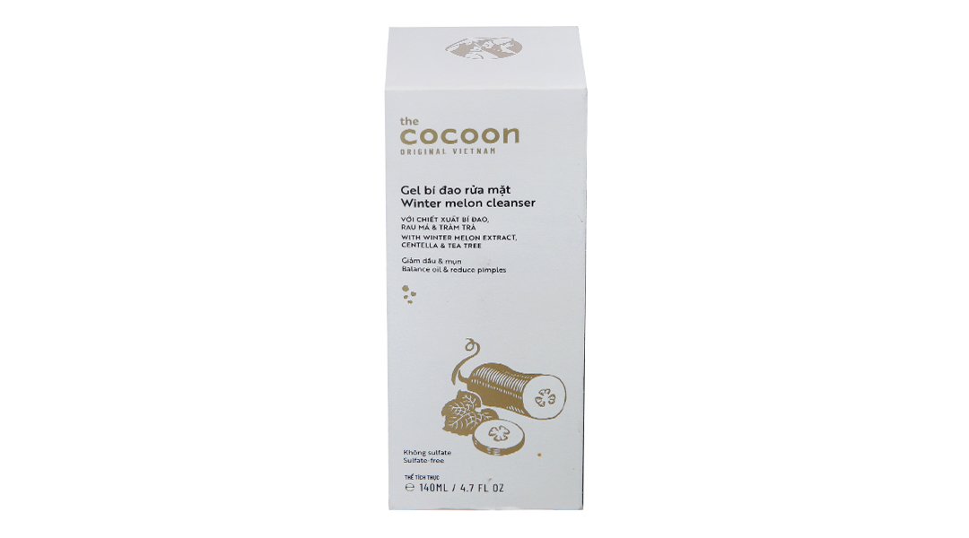 Gel rửa mặt Cocoon bí đao giảm dầu và mụn