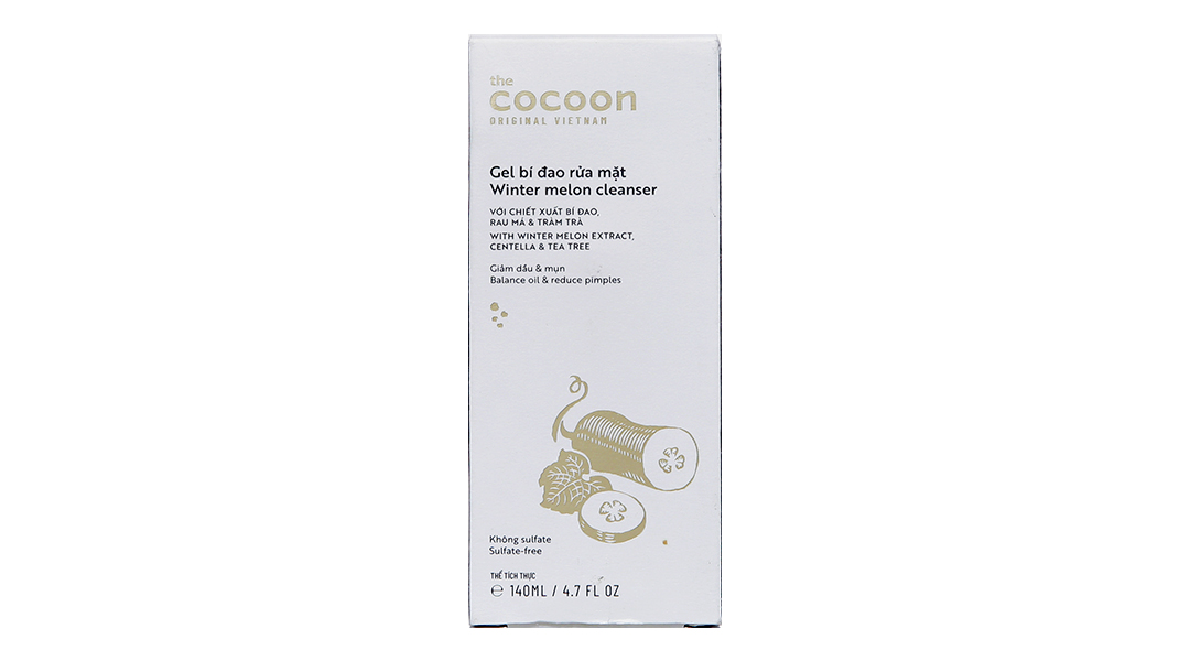 Gel rửa mặt Cocoon bí đao giảm dầu và mụn