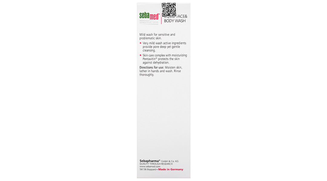 Sữa rửa mặt và tắm SebaMed cho da nhạy cảm pH 5.5