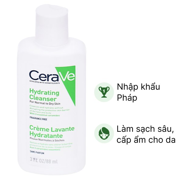 Sữa Rửa Mặt Cerave Chai Nhỏ Lựa Chọn Hoàn Hảo Cho Làn Da Tươi Sáng