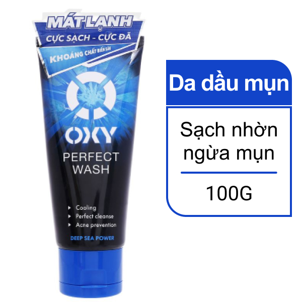 Kem rửa mặt Oxy ngừa mụn 100g