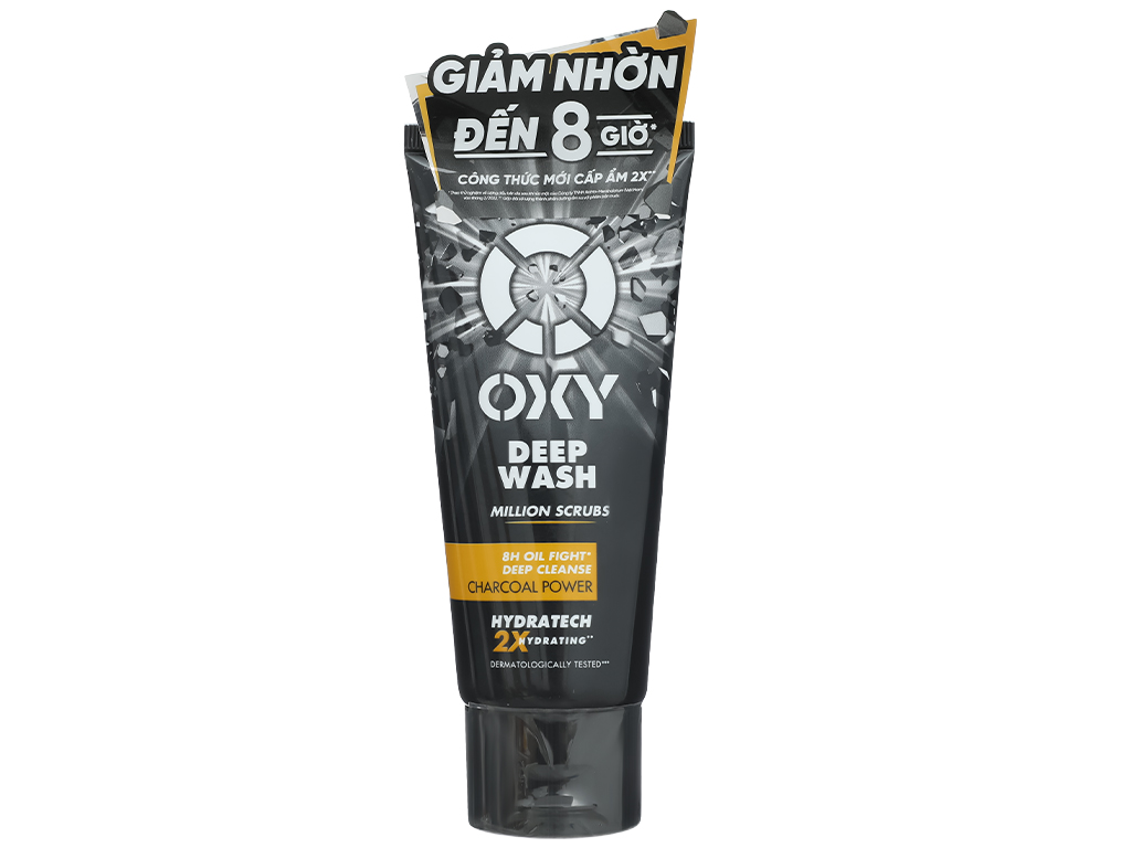 Kem rửa mặt có hạt Oxy Deep Wash sạch sâu tút sáng da 100g