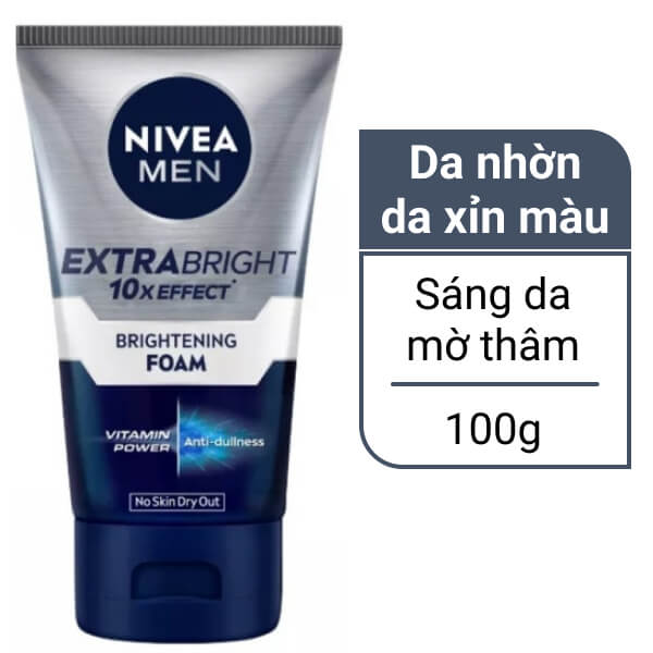 Sữa rửa mặt Nivea sáng da 100g