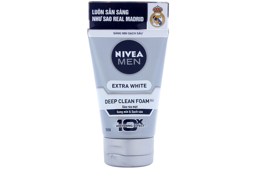 Sữa rửa mặt Nivea Men Sáng da và sạch sâu 100g