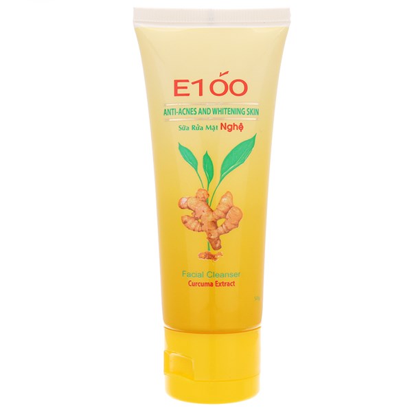 Sữa rửa mặt E100 ngăn ngừa mụn trắng da tuýp 50g