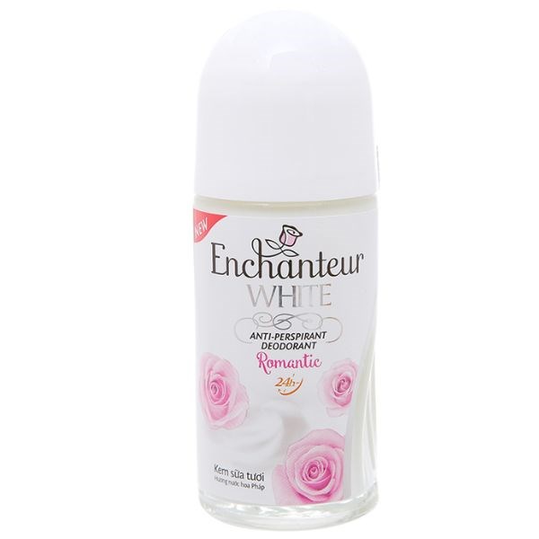 Lăn khử mùi Enchanteur White Romantic da trắng mịn màng chai 50ml