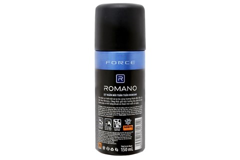 Xịt khử mùi toàn thân Romano Force 150ml