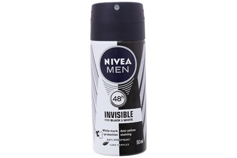 xịt khử mùi nivea men black and white