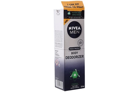 Xịt khử mùi toàn thân Nivea sảng khoái 120ml