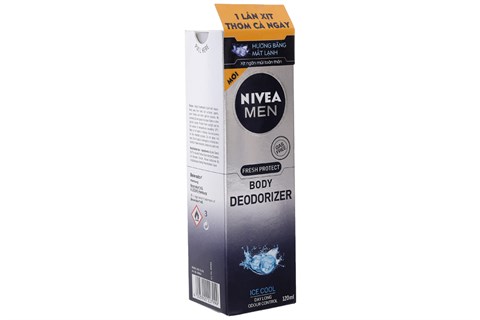 Xịt khử mùi toàn thân Nivea thanh mát 120ml