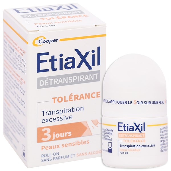Lăn khử mùi Etiaxil giúp khử mùi hôi dưới cánh tay cho da siêu nhạy cảm chai 15ml