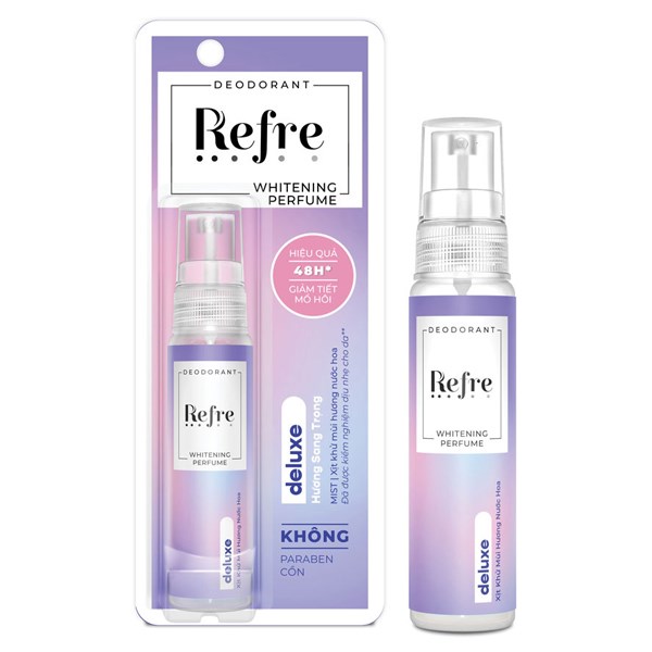 Xịt Khử Mùi Refre Whitening Perfume Hương Sang Trọng 30ml
