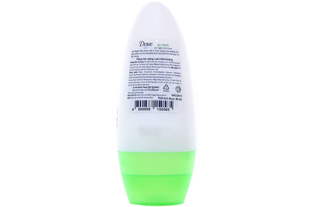 Lăn khử mùi Dove hương dưa leo và trà xanh 40ml