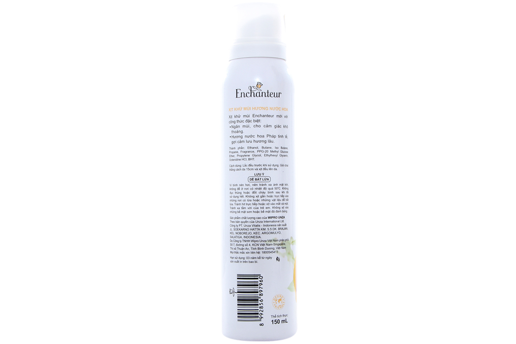 Xịt khử mùi Enchanteur Charming 150ml