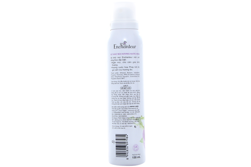 Xịt khử mùi Enchanteur Sensation 150ml
