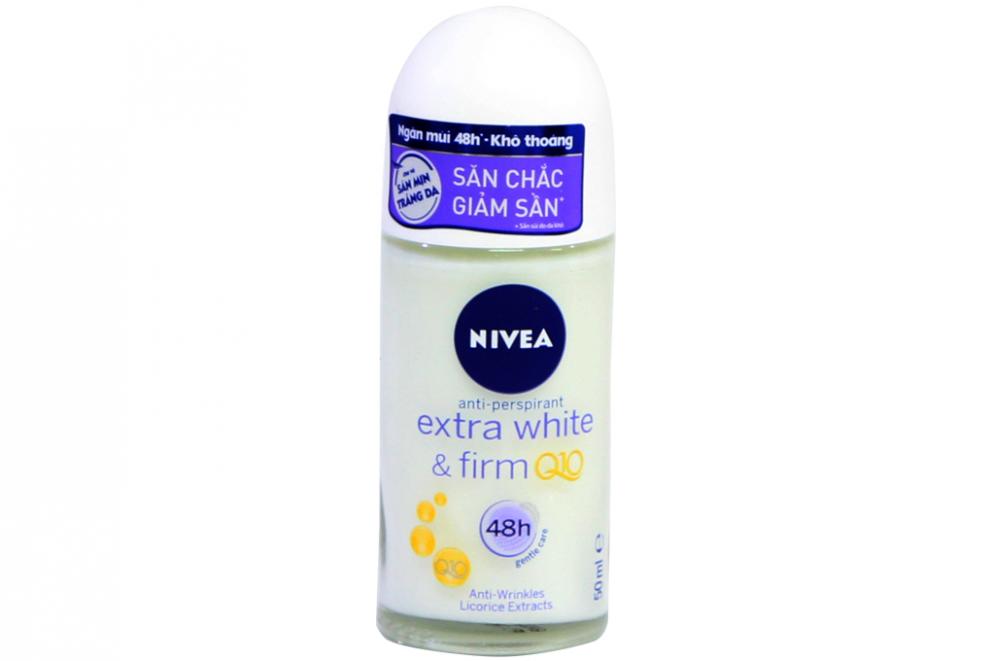 Lăn khử mùi Nivea Q10 trắng mịn giúp săn da 50ml