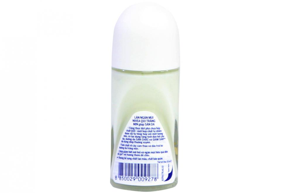 Lăn khử mùi Nivea Q10 trắng mịn giúp săn da 50ml