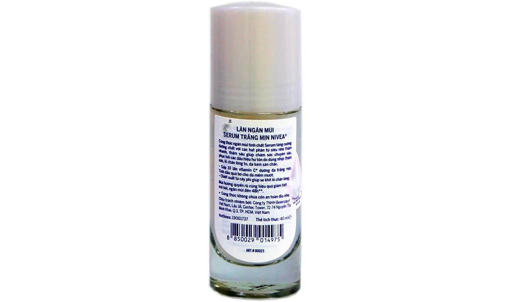 Lăn ngăn mùi Serum trắng mịn Nivea 40ml