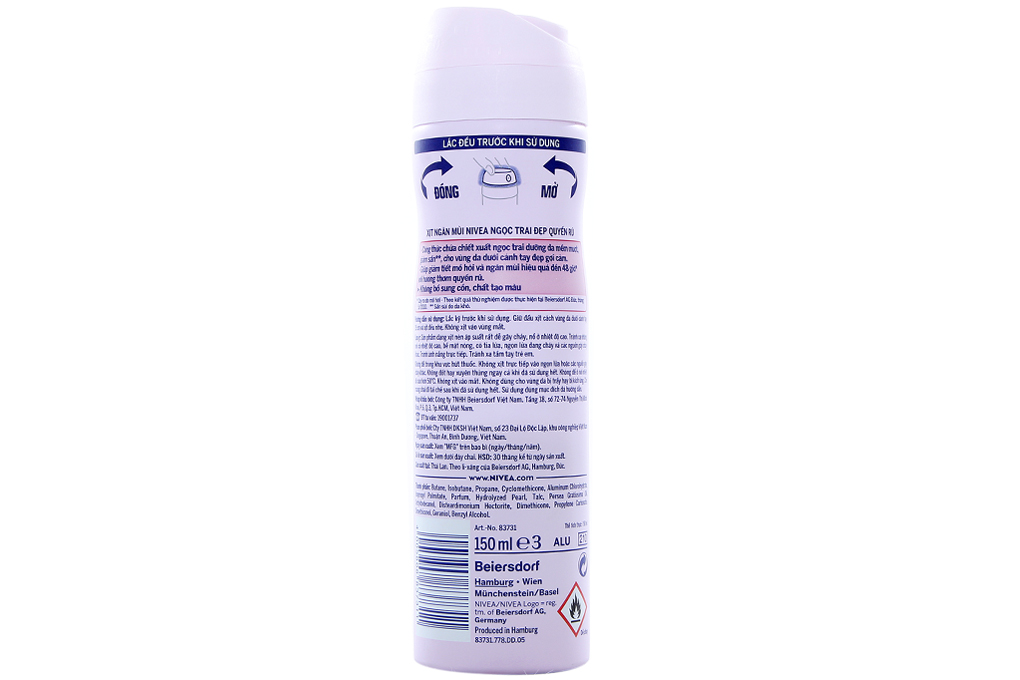 Xịt khử mùi Nivea ngọc trai đẹp quyến rũ 150ml