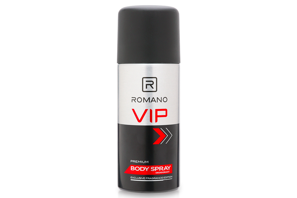 Xịt khử mùi toàn thân cao cấp Romano 150ml