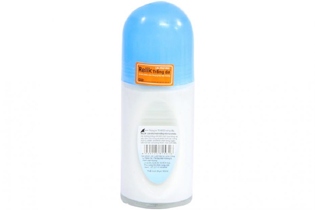 Lăn khử mùi Relik trắng mịn tự nhiên 50ml