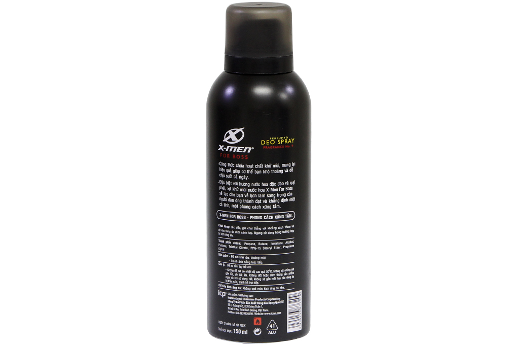 Xịt khử mùi X-Men for boss 150ml