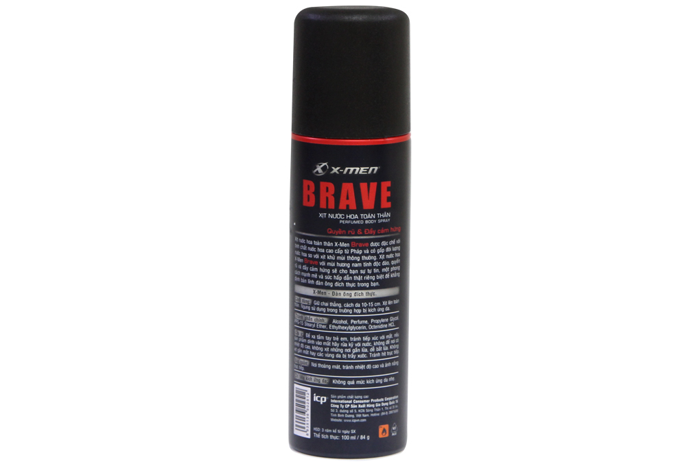 Xịt khử mùi X-Men brave 100ml